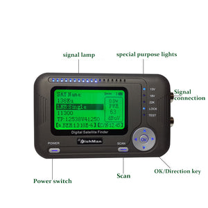 Digital Satellite Finder Signal Meter Bright Backlight for ChinaSat 9/ 6 KoreaSat DVB-S D520+ Type B