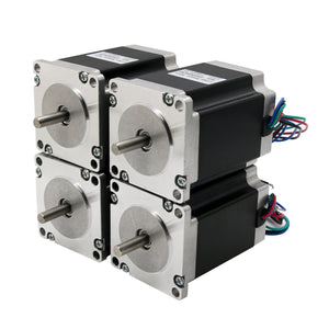 4pcs Nema 23 Stepper Motor 23HS8430 270oz.in 1.9NM Single Shaft 76mm 3A CNC Router Stepper Motor Kit