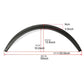 4pcs 3.5"/90mm Flexible Car Fender Universal Car Fender Flares Extra Wide Body Wheel Arches