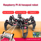 18DOF Hexapod Robot Spider Robot 2DOF PTZ with Main Board for Raspberry Pi 4B/2G Finished