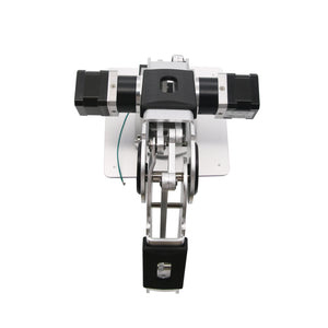 3-Axis Mechanical Robot Arm 3-DOF Robotic Arm + 3pcs 42 Gear Motors Aluminum Alloy 6061 Silver