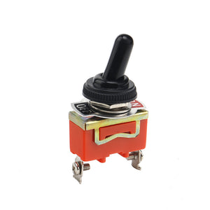 5pcs Waterproof Toggle Switch On Off 2 Pin Heavy Duty 30A 125V SPDT For Vehicles Boats