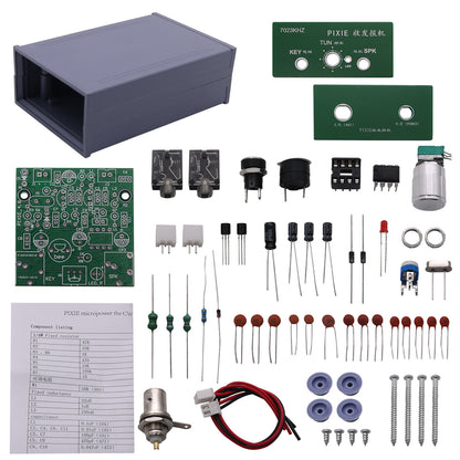 0.5W PIXIE Shortwave CW Transceiver Kit Unfinished 7023KHz-7026KHz Receiving CW SSB Signals