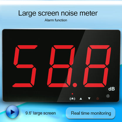 Sound Level Meter Wall Mounted Noise Level Meter 30-130dB 9.6&quot; LED Data Storage Transmission SW-525B