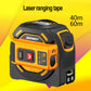 2-In-1 Laser Distance Meter 40m Laser Tape Measure Laser Range Finder Self-Locking SW-TM40
