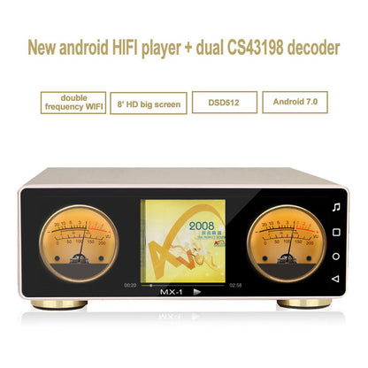 HiFi Player DSD Player Dual Wifi w/8&quot; Touch Screen APP For Android Cellphone MX-Pro 64G without Decoder