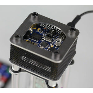 IV-18 VFD Nixie Tube Clock Assembled with Aluminum Alloy Shell Power Adapter