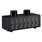Lossless Audio Input Signal Selector Audio Input Switch 6 IN &amp; 1 OUT Adjustable Output Volume 3.5mm Ports