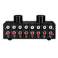 RCA Audio Selector Audio Input Signal Selector Switch Support 6 IN 2 OUT &amp; 2 IN 6 OUT RCA Ports