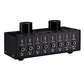 Audio Input Selector Switch Audio Input Signal Selector Support 6 IN 2 OUT &amp; 2 IN 6 OUT 3.5mm Ports