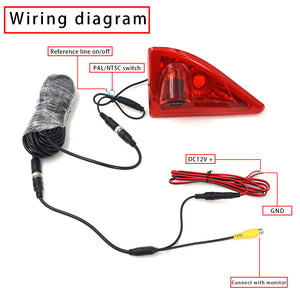 Third Brake Light Camera Backup Camera For 2010-2016 Renault Master/Nissan NV400／Opel Movano