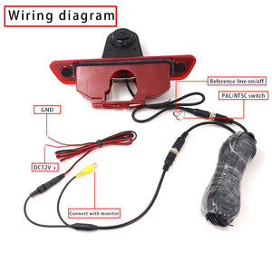 Third Brake Light Camera Rear View Camera For Citroen Jumpy/Peugeot Expert/Toyota Proace 2007-2016