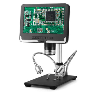 200X Andonstar Digital Microscope 2MP Support Image Reversal w/ Adjustable 7&quot; Display 8 LEDs AD206