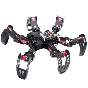 18DOF Hexapod Robot Spider Robot 2DOF PTZ with Main Board for Raspberry Pi 4B/2G Finished