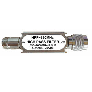 High Band Pass Filter HPF 890MHZ 50ohm Filter N Type Connector