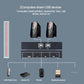 2 Port USB KVM Switch 2 IN 4 OUT w/ USB Cables For Keyboard U Disk Printer Scanner AM-UK204