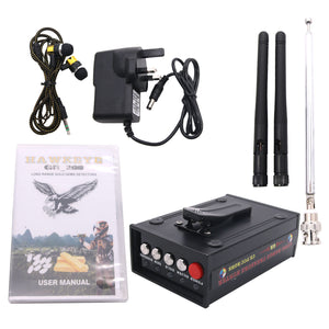 GR-200 Long Range Metal Gold Detector Underground 100m w/ 3D LED Display 2 Antennas Plastic Case