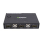 2 Port HDMI KVM Switch 2 IN 1 OUT For 4K*2K@30Hz AM-KM201 Version 2.0 Dark Gray