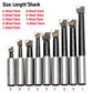 9Pcs 2" Precise R8 Boring Head R8 Shank Carbide Boring Bar Set Boring Tool for Milling Machine