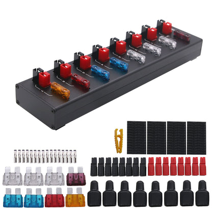 8-Port 40A Connector Power Splitter Distributor Source Compatible with Anderson Powerpole AP-8