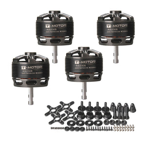 4pcs T-Motor Brushless Motor 2600KV Long Shaft For Small 3D Trainer Slider (AS2308 KV2600)
