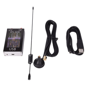 100KHz-1.7GHz Full Band U/V HF RTL-SDR USB Tuner Receiver USB Dongle w/ RTL2832U R820T2