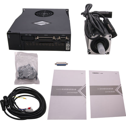 400W 3000RPM AC Servo Motor Driver Kit 220V High-Speed Motor Set