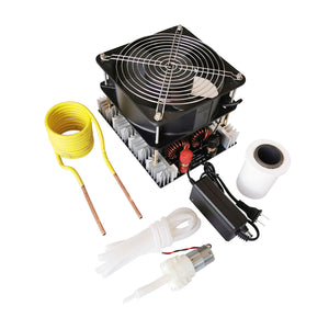 4000W ZVS Induction Heater Main Unit + Heating Coil + Water Pump + Pump Power Supply + 70mL Crucible