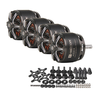 4x T-Motor 1050KV Brushless Motor Designed For Fixed Wing 20-30E 3D F3A (AS2814 KV1050)