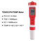 4-In-1 Water Tester Pen Water Quality Detector Pen Monitor For PH/TDS/EC/TEMP TPH01139