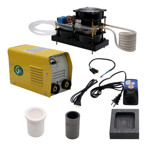 2500W ZVS Induction Heater Medium High Frequency for Aluminum Copper Iron Silver Gold