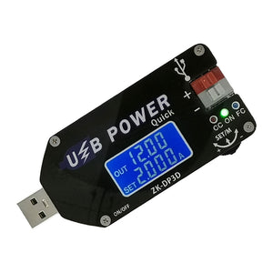 Adjustable USB Power Supply 15W USB Fan Speed Controller CV CC Support Fast Charge ZK-DP3D