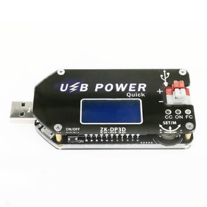 Adjustable USB Power Supply 15W USB Fan Speed Controller CV CC Support Fast Charge ZK-DP3D