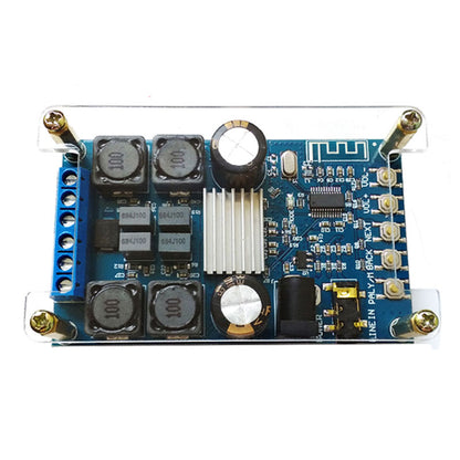2x50W Bluetooth Digital Amplifier Board Audio Amp Board w/ Acrylic Shell without POP Sound Unassembled