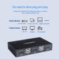 2 Port HDMI KVM Switch 2 IN 1 OUT 4K*2K 30Hz For Dual PC Hosts AM-KM201 Black
