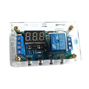 1-Channel Relay Module with Shell Delay Power Off Trigger Delay Cycle Timing Switch Disassembled