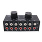 Audio Input Signal Selector Audio Input Switch RCA Audio Selector Switch 6 IN &amp; 1 OUT