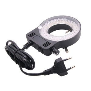 Microscope LED Ring Light 144LEDs Adjustable Ring Light Lamp Illuminator MIC-209