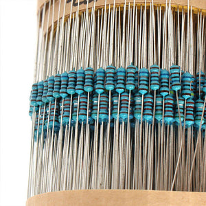 3120pcs 156 Values 1/4W 1% Metal Film Resistors Assortment Kit Set 1 ohm-10M ohm