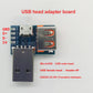 USB Adapter Board USB Male to Female Micro USB to Header 4P 2.54mm with Multiple Interfaces