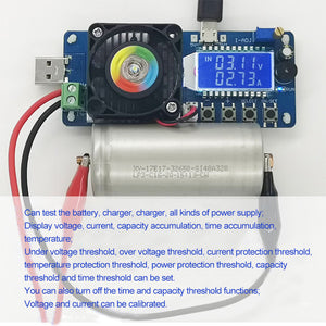 Battery Capacity Tester Constant Current Electronic Load USB Power Tester ZK-FX25 4A
