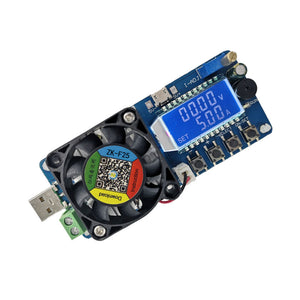 Battery Capacity Tester Constant Current Electronic Load USB Power Tester ZK-FX25 4A