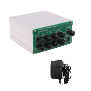 OCXO Frequency Standard with 10MHz 5MHz 1MHz 100KHz 1PPS Outputs + Power Adapter