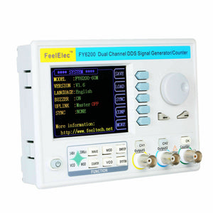 Dual Channel DDS Function Signal Generator Frequency Counter w/ 3.2&quot; LCD FY6200-30M 30MHz