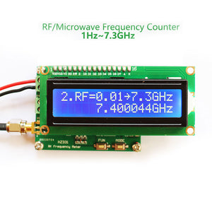 1Hz-7.3GHz RF Frequency Meter Counter For Measuring Pulse Frequency Radio Frequency