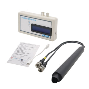 Handheld Geiger Counter Nuclear Radiation Detector Meter with External Geiger Tube For X γ β Rays