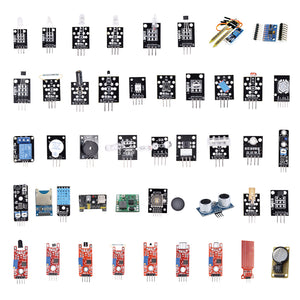 Pack of 45pcs Sensor Kit Learning Kit Sensors Modules For Arduino R3 Raspberry Pi MCU