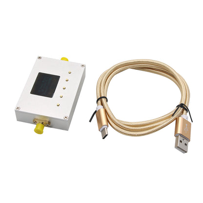 100KHz-10GHz RF Power Meter Settable RF Power Attenuation Value CNC Shell 0.96&quot; OLED RF-10000-V2.0
