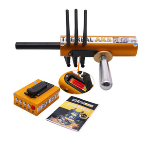 The Real AKS Gold Long Range Gold Detector Golden 6 Antennas Plastic Case for Gold Silver