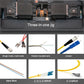 Core Alignment Fusion Splicer Fiber Optic Tools Kit For Naked Fiber Pigtails Jumper Wires JW4108M